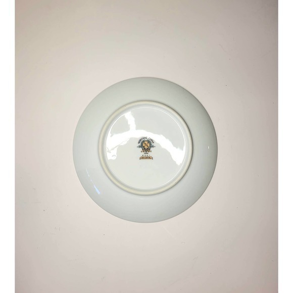 Vintage 2 Noritake Japan Oriental Pattern Bamboo Green and Gold Salad Plate 60s - Picture 5 of 7